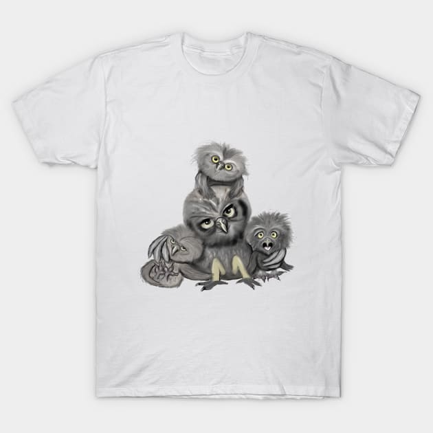 Owl Family T-Shirt by msmart